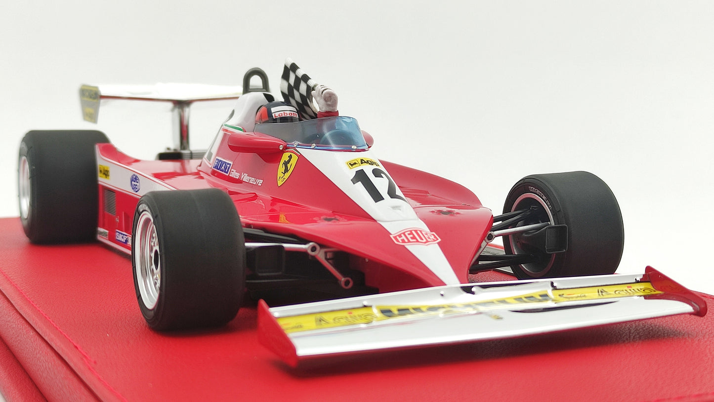 GP Replicas Ferrari 312T3 Gilles Villeneuve 1978 Canadian GP winner 1/18 GPGV001