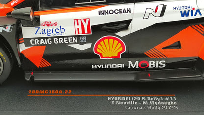 Ixo Hyundai i20 Rally1 2023 Rally Croatia T.Neuville/M.Wydaeghe Craig Breen tribute 1/18 18RMC160A.22