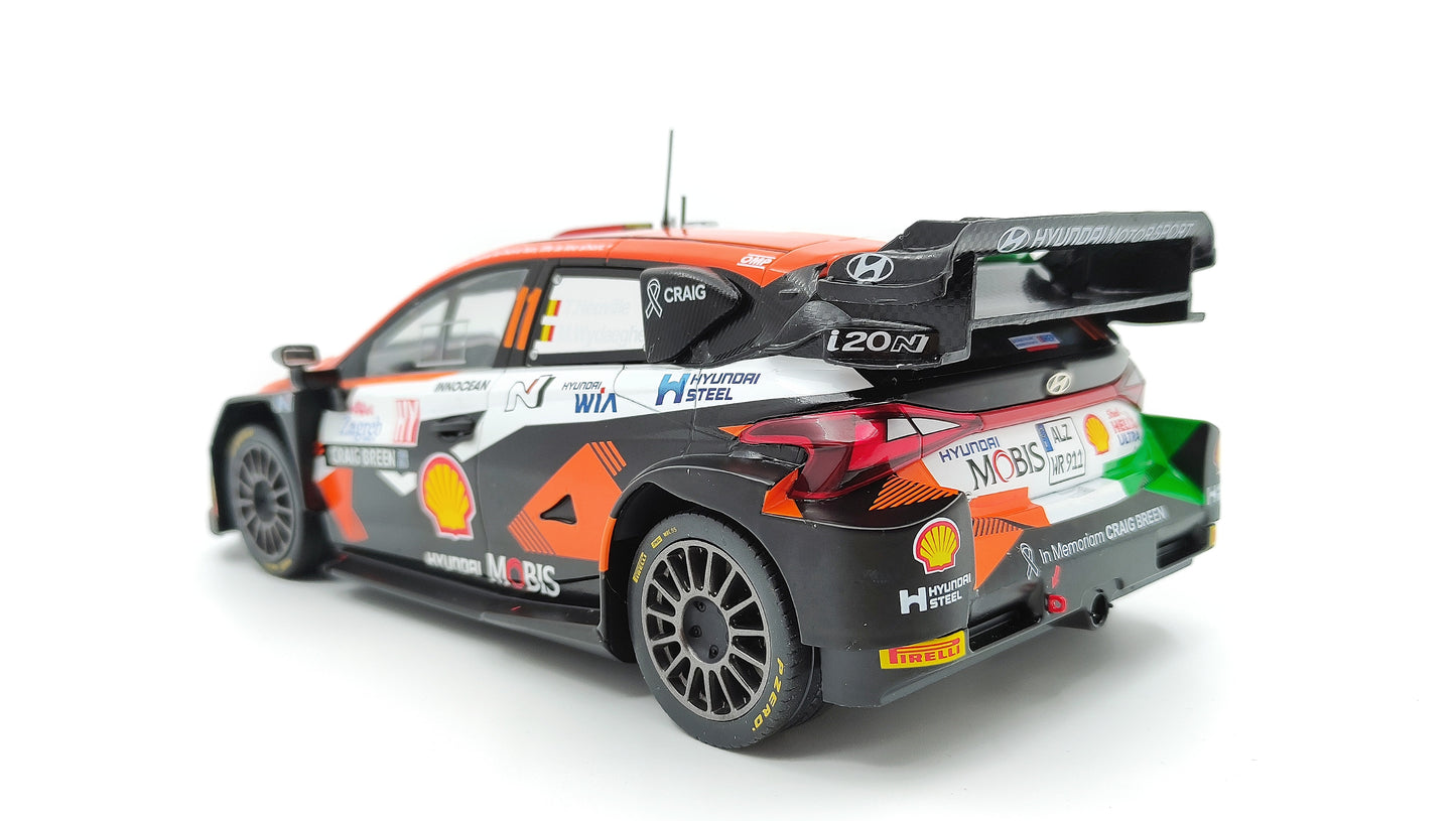 Ixo Hyundai i20 Rally1 2023 Rally Croatia T.Neuville/M.Wydaeghe Craig Breen tribute 1/18 18RMC160A.22