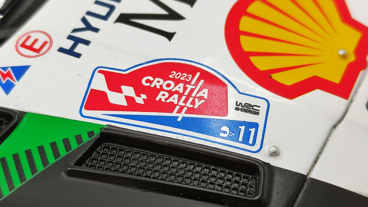 Ixo Hyundai i20 Rally1 2023 Rally Croatia T.Neuville/M.Wydaeghe Craig Breen tribute 1/18 18RMC160A.22
