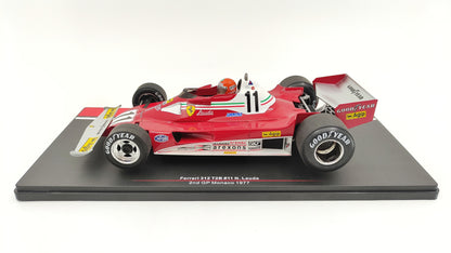 Model Car Group Ferrari 312 T2B Niki Lauda Monaco GP 1977 F1 World Champion 1/18 MCG18624F