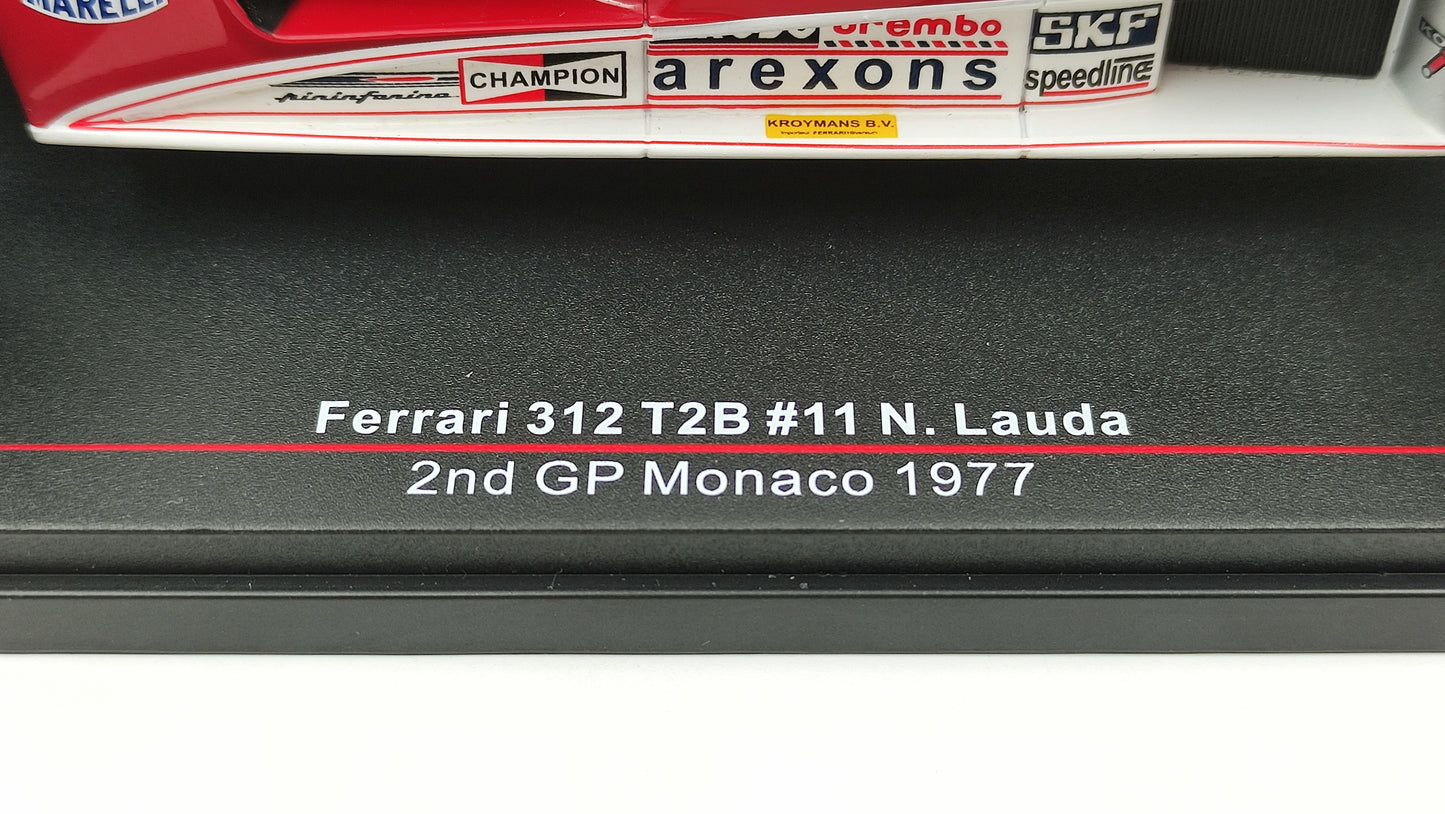 Model Car Group Ferrari 312 T2B Niki Lauda Monaco GP 1977 F1 World Champion 1/18 MCG18624F
