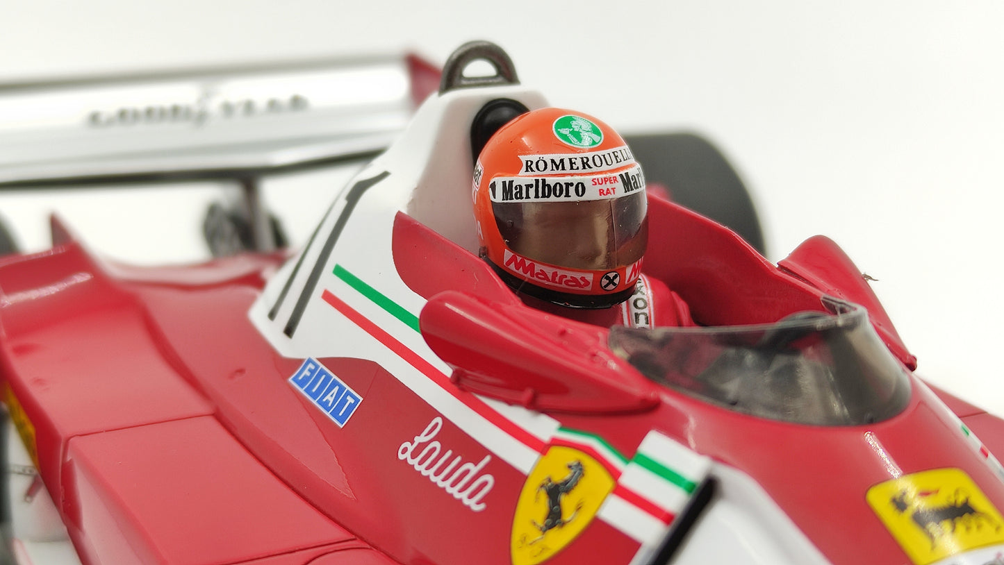 Model Car Group Ferrari 312 T2B Niki Lauda Monaco GP 1977 F1 World Champion 1/18 MCG18624F