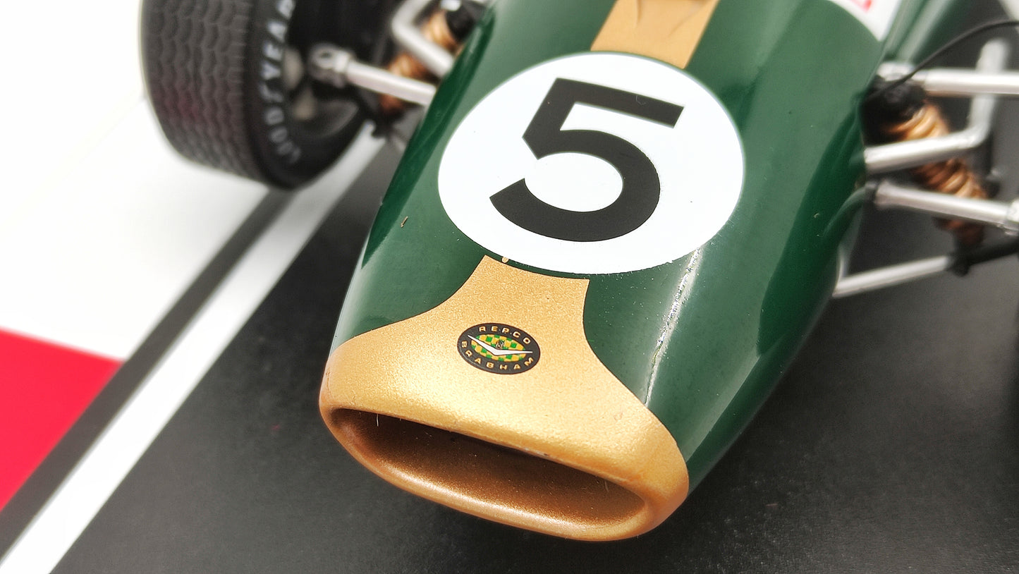 Model Car Group Brabham Repco BT20 Jack Brabham Monaco GP 1966 F1 World Champion 1/18 MCG18608F