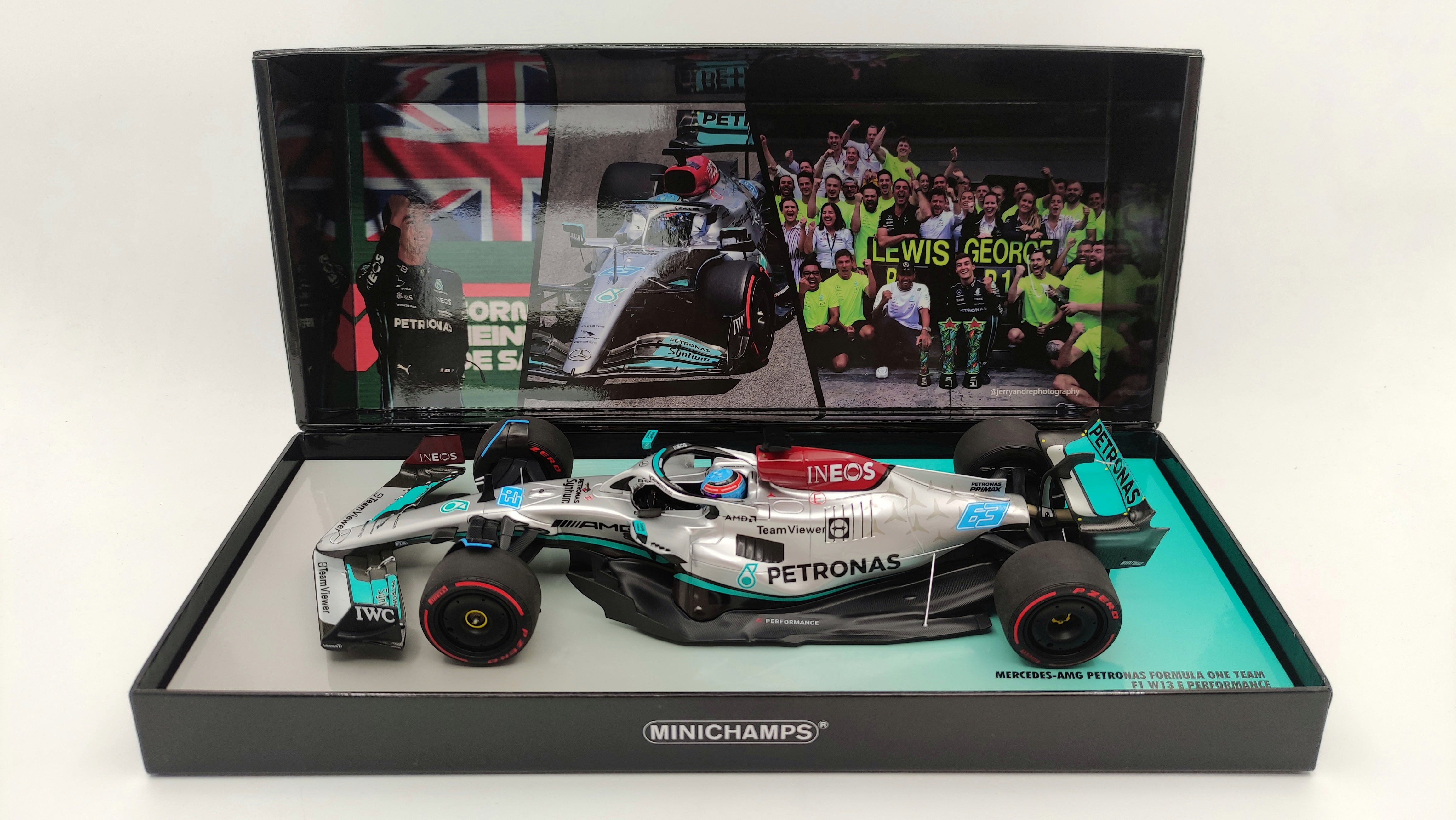 Minichamps AMG Mercedes W13 George Russell Brazilian GP 2022 First