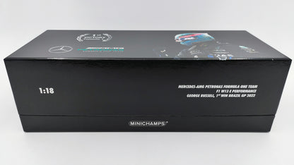 Minichamps AMG Mercedes W13 George Russell Brazilian GP 2022 First win 1/18 113222163