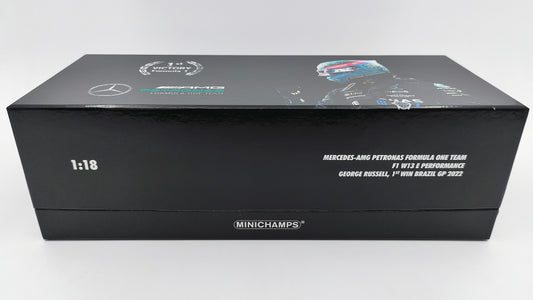 Minichamps AMG Mercedes W13 George Russell Brazilian GP 2020 First win 1/18 113222163