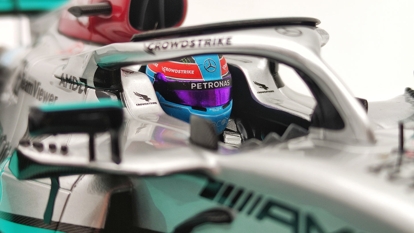 Minichamps AMG Mercedes W13 George Russell Brazilian GP 2022 First win 1/18 113222163