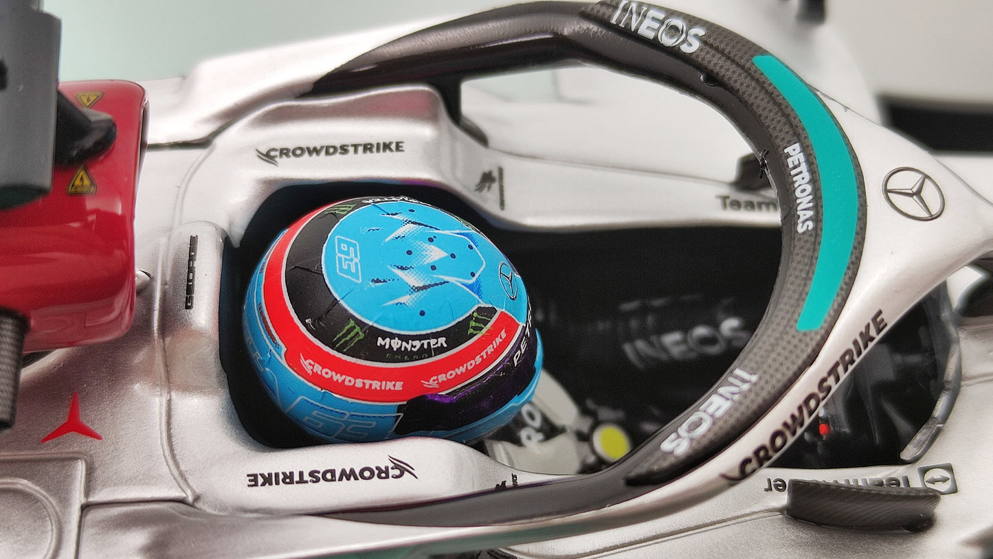 Minichamps AMG Mercedes W13 George Russell Brazilian GP 2022 First win 1/18 113222163