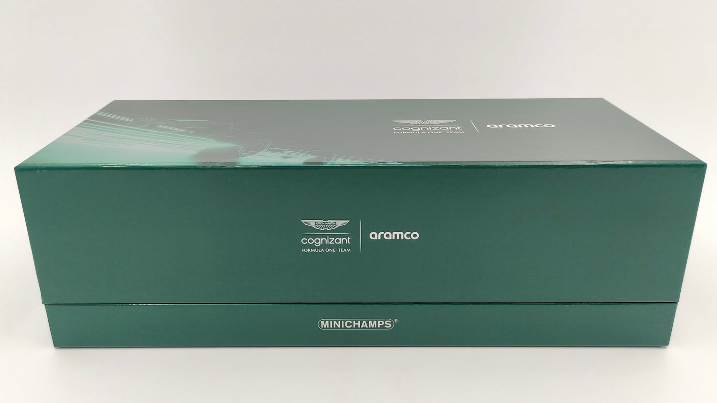 Minichamps Aston Martin AMR22 Sebastian Vettel Last Race Abu Dhabi GP 2022 1/18 147222205