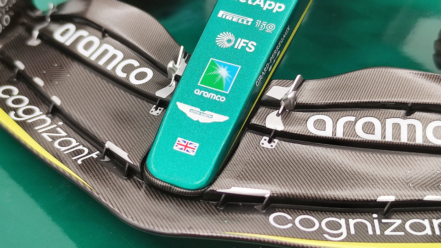 Minichamps Aston Martin AMR22 Sebastian Vettel Last Race Abu Dhabi GP 2022 1/18 147222205