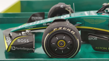 Minichamps Aston Martin AMR22 Sebastian Vettel Last Race Abu Dhabi GP 2022 1/18 147222205