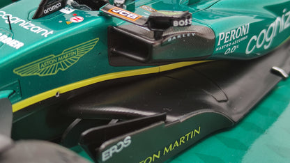 Minichamps Aston Martin AMR22 Sebastian Vettel Last Race Abu Dhabi GP 2022 1/18 147222205