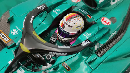 Minichamps Aston Martin AMR22 Sebastian Vettel Last Race Abu Dhabi GP 2022 1/18 147222205
