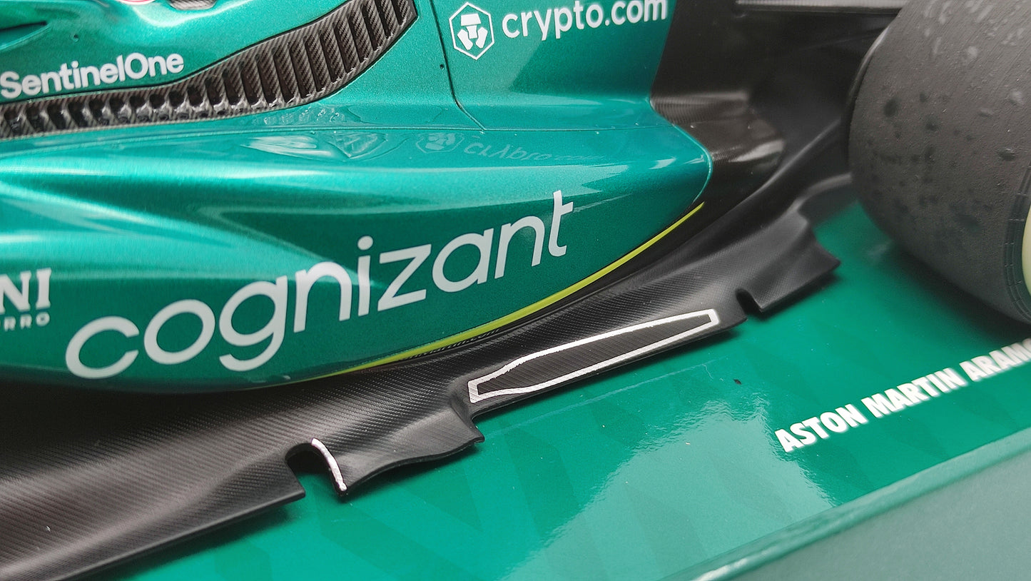 Minichamps Aston Martin AMR22 Sebastian Vettel Last Race Abu Dhabi GP 2022 1/18 147222205