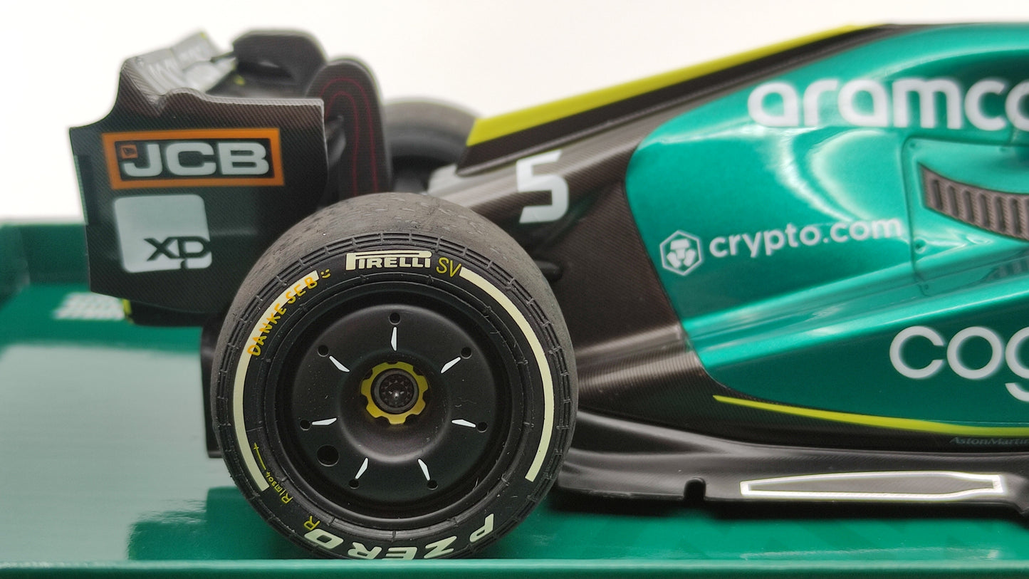 Minichamps Aston Martin AMR22 Sebastian Vettel Last Race Abu Dhabi GP 2022 1/18 147222205