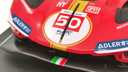 Bburago Ferrari 499P 3.0 Turbo V6 Fuoco/Molina/Nielsen WEC Le Mans 2023 Pole Winner  BU16301-50