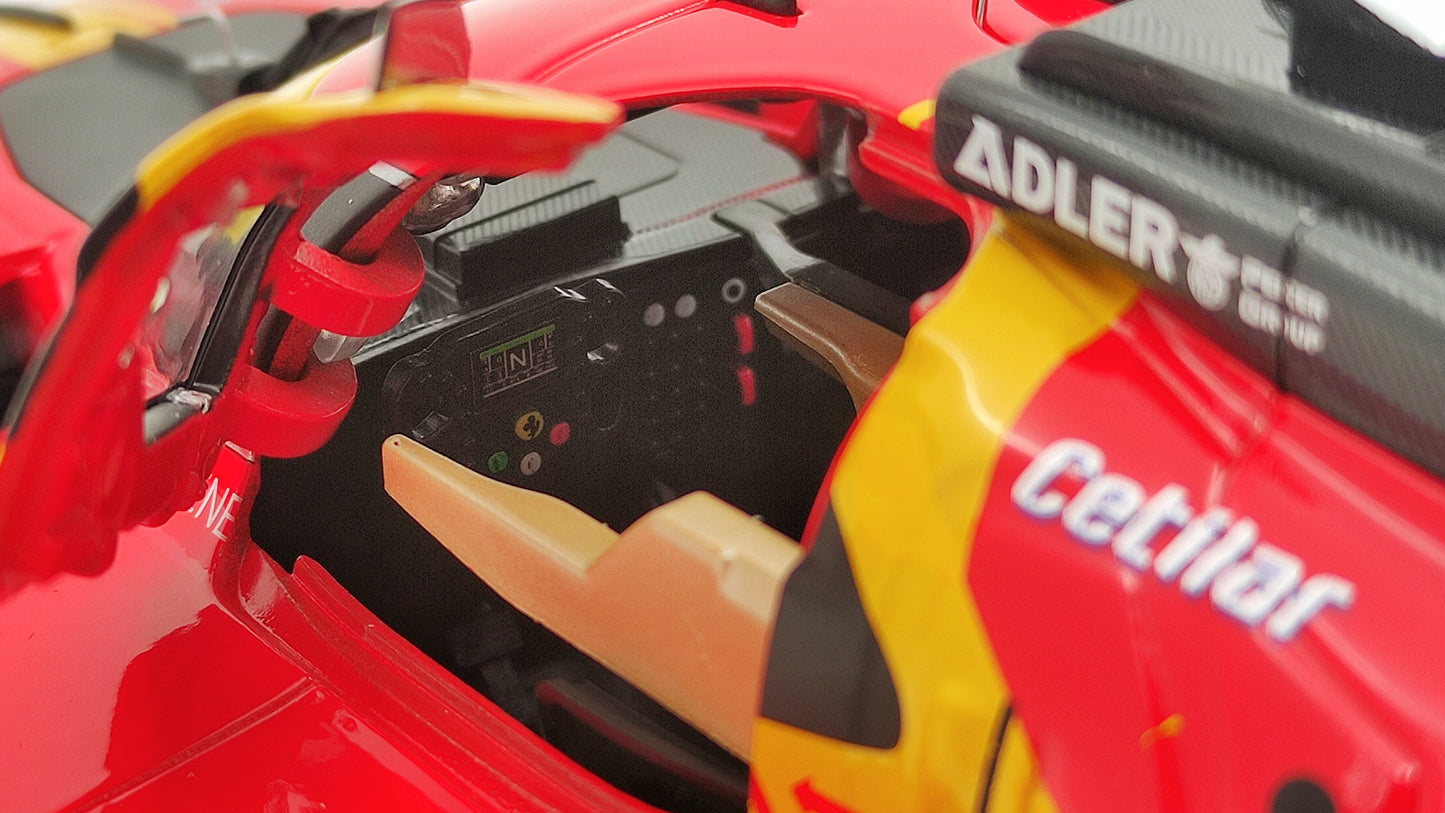 Bburago Ferrari 499P 3.0 Turbo V6 Fuoco/Molina/Nielsen WEC Le Mans 2023 Pole Winner  BU16301-50