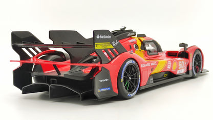Bburago Ferrari 499P 3.0 Turbo V6 Fuoco/Molina/Nielsen WEC Le Mans 2023 Pole Winner  BU16301-50
