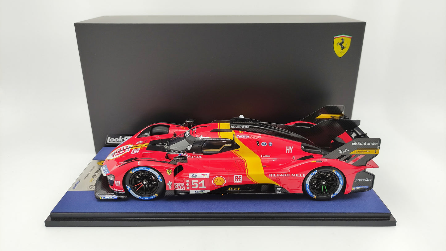 Looksmart Ferrari 499P Pier Guidi/Calado/Giovinazzi Le Mans 2023 Winners 1/18 LS18LM035