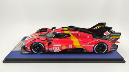 Looksmart Ferrari 499P Pier Guidi/Calado/Giovinazzi Le Mans 2023 Winners 1/18 LS18LM035