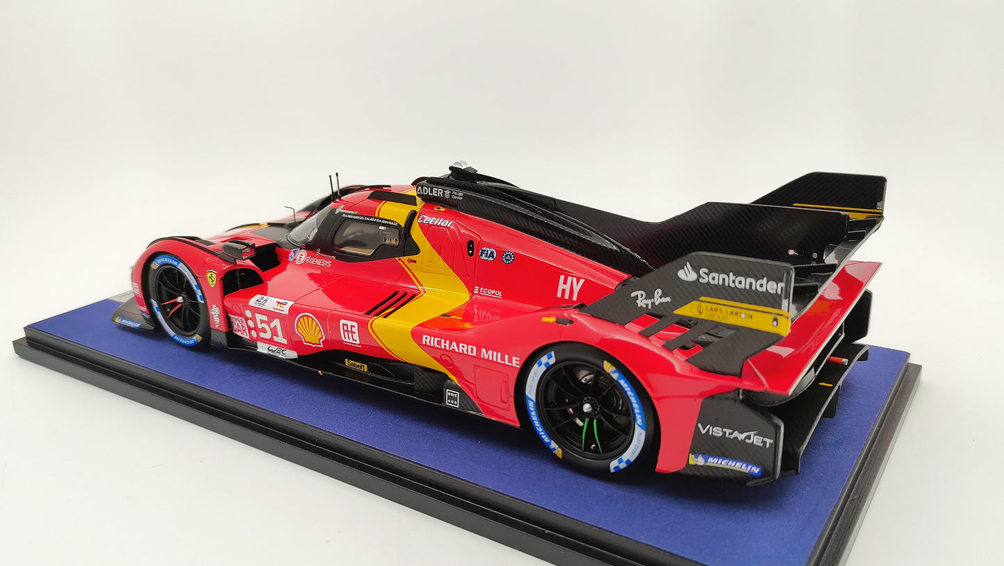 Looksmart Ferrari 499P Pier Guidi/Calado/Giovinazzi Le Mans 2023 Winners 1/18 LS18LM035