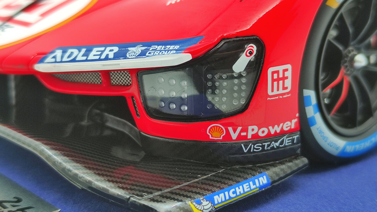 Looksmart Ferrari 499P Pier Guidi/Calado/Giovinazzi Le Mans 2023 Winners 1/18 LS18LM035