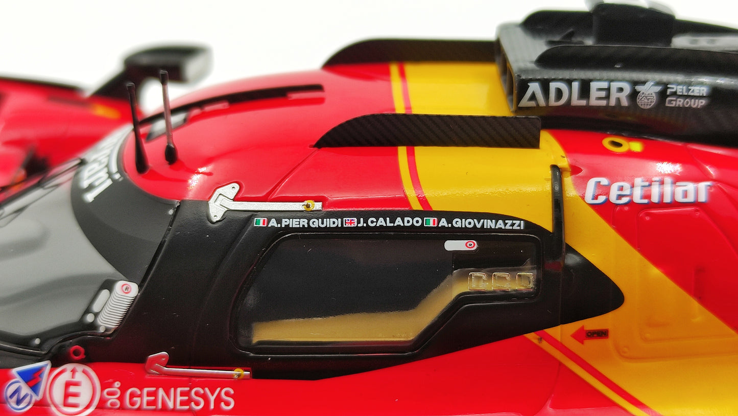 Looksmart Ferrari 499P Pier Guidi/Calado/Giovinazzi Le Mans 2023 Winners 1/18 LS18LM035