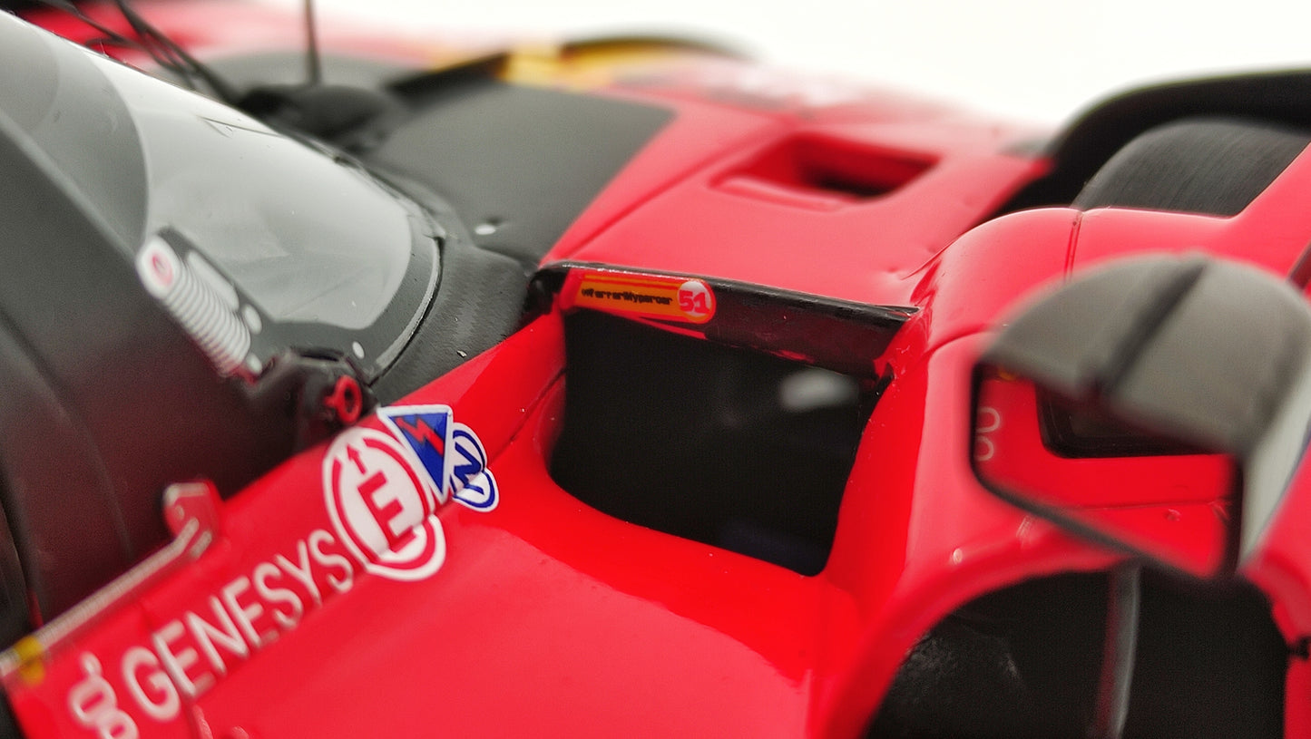 Looksmart Ferrari 499P Pier Guidi/Calado/Giovinazzi Le Mans 2023 Winners 1/18 LS18LM035