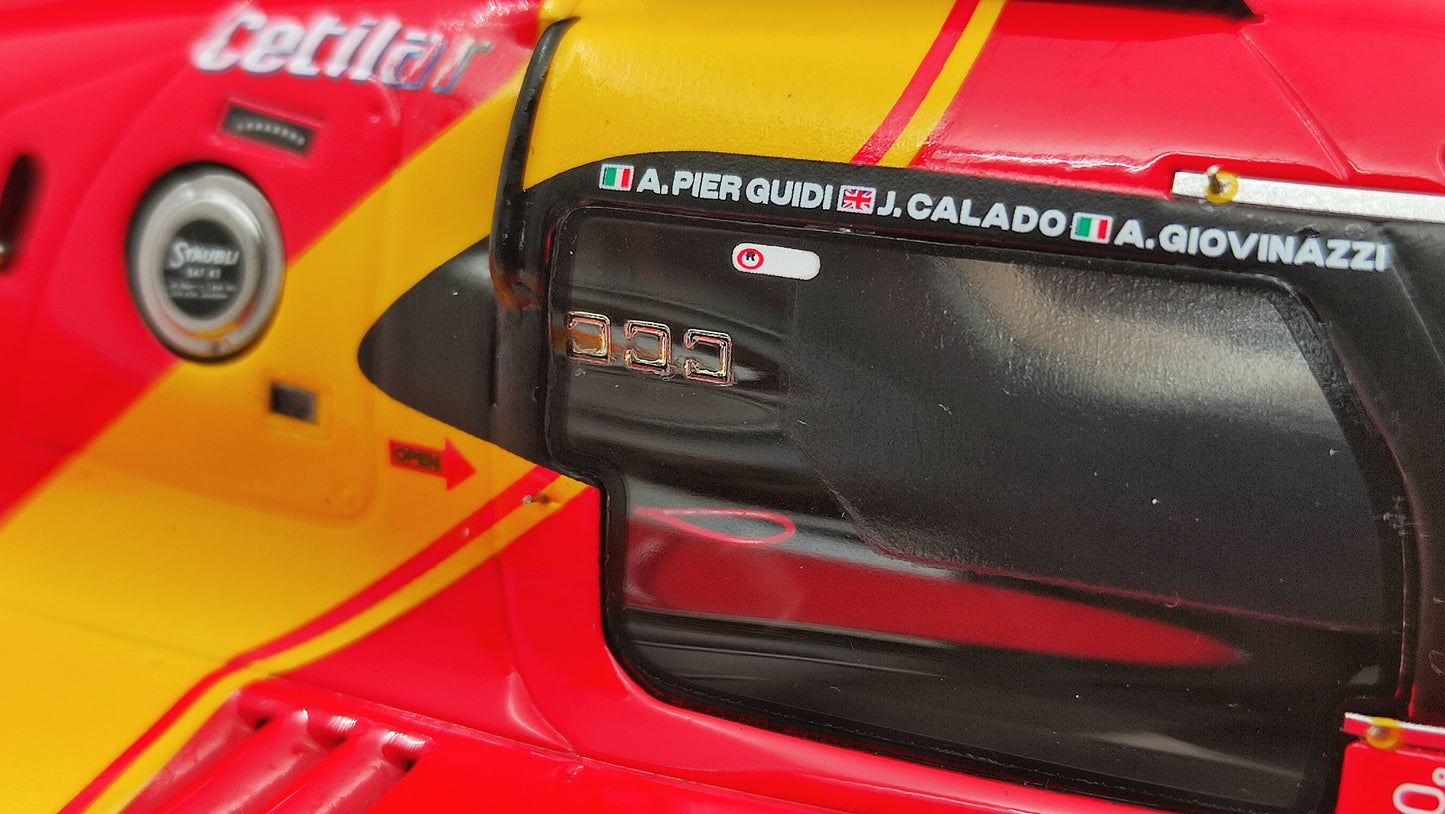 Looksmart Ferrari 499P Pier Guidi/Calado/Giovinazzi Le Mans 2023 Winners 1/18 LS18LM035