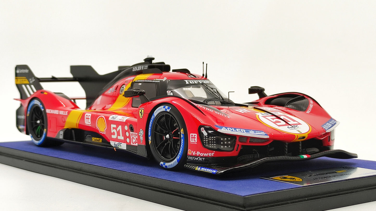Looksmart Ferrari 499P Pier Guidi/Calado/Giovinazzi Le Mans 2023 Winners 1/18 LS18LM035