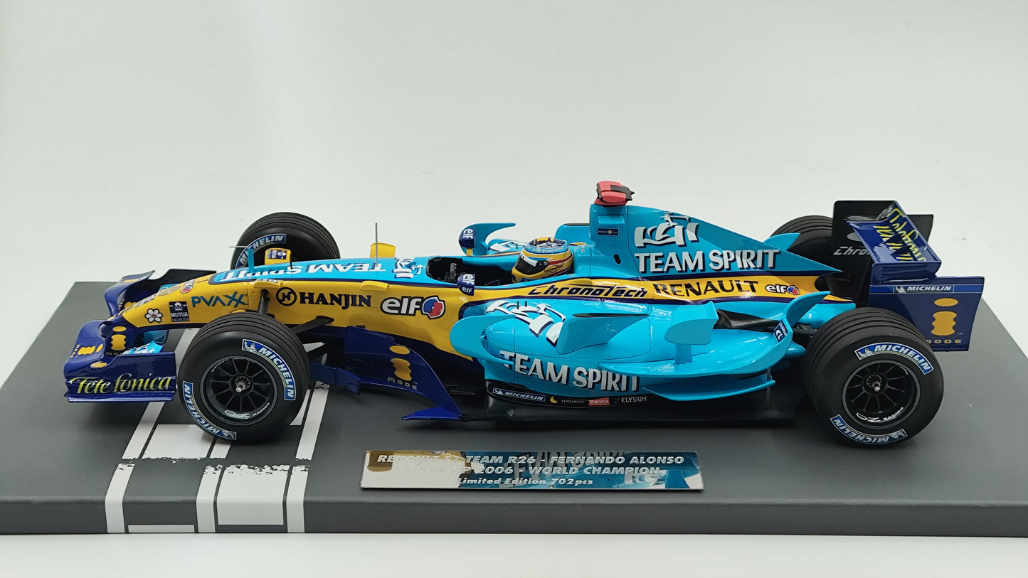 Minichamps Renault R26 Brazilian GP Fernando Alonso 2006 F1 World Champion 1/18 117061801