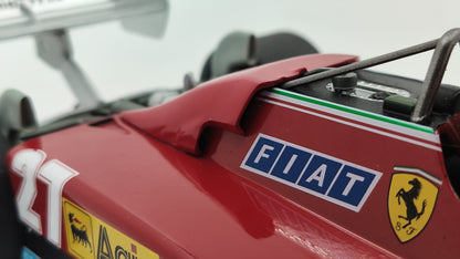 Model Car Group Ferrari 126c2 Gilles Villeneuve Belgian GP 1982 F1 1/18 MCG18629F