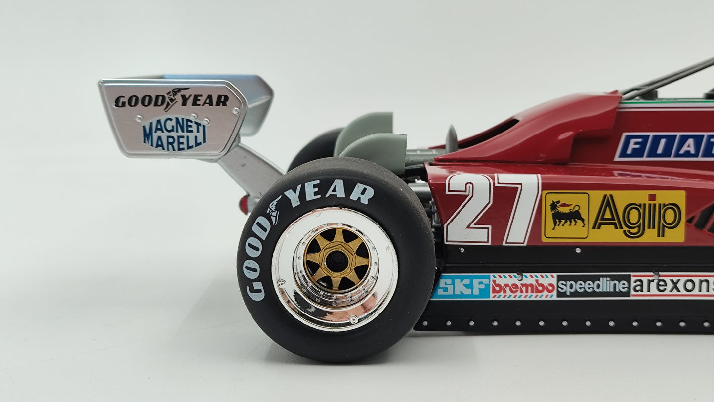 Model Car Group Ferrari 126c2 Gilles Villeneuve Belgian GP 1982 F1 1/18 MCG18629F