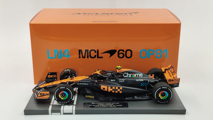 Minichamps Mclaren MCL60 Lando Norris Singapore GP F1 2023 1/18 537233404
