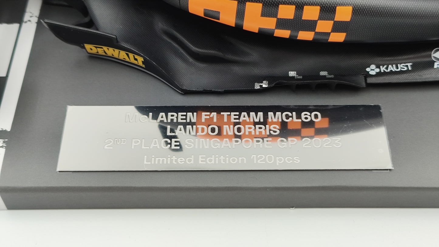 Minichamps Mclaren MCL60 Lando Norris Singapore GP F1 2023 1/18 537233404