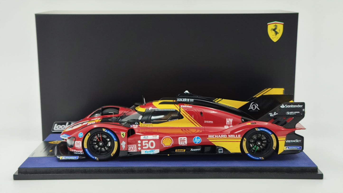 Looksmart Ferrari 499P Fuoco/Molina/Nielsen Le Mans 2024 Winners 1/18 LS18LM048