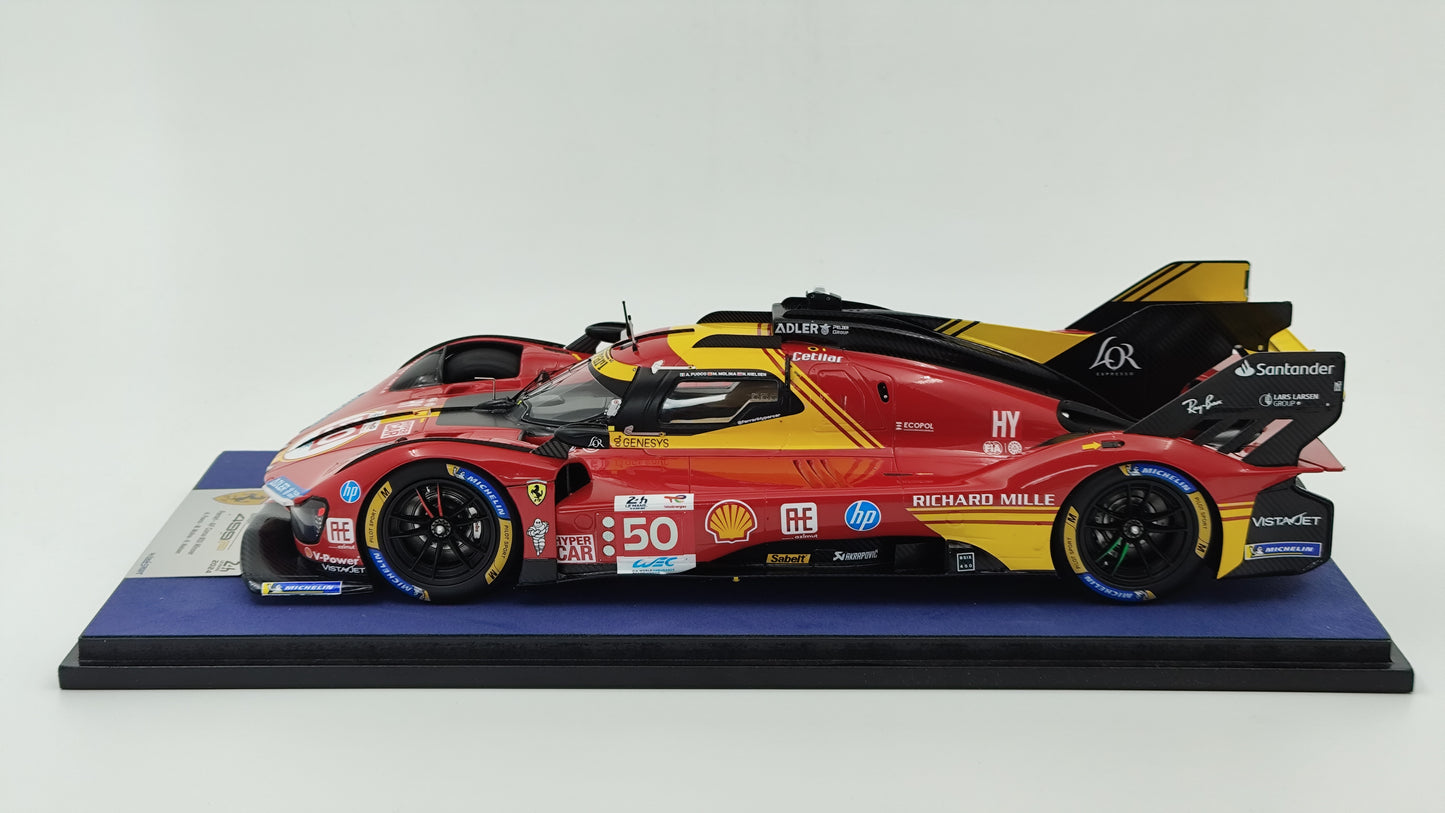 Looksmart Ferrari 499P Fuoco/Molina/Nielsen Le Mans 2024 Winners 1/18 LS18LM048