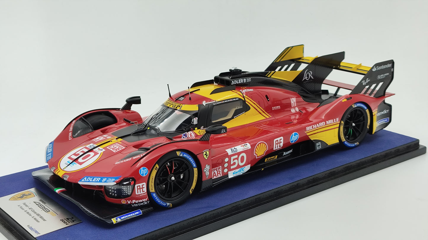 Looksmart Ferrari 499P Fuoco/Molina/Nielsen Le Mans 2024 Winners 1/18 LS18LM048