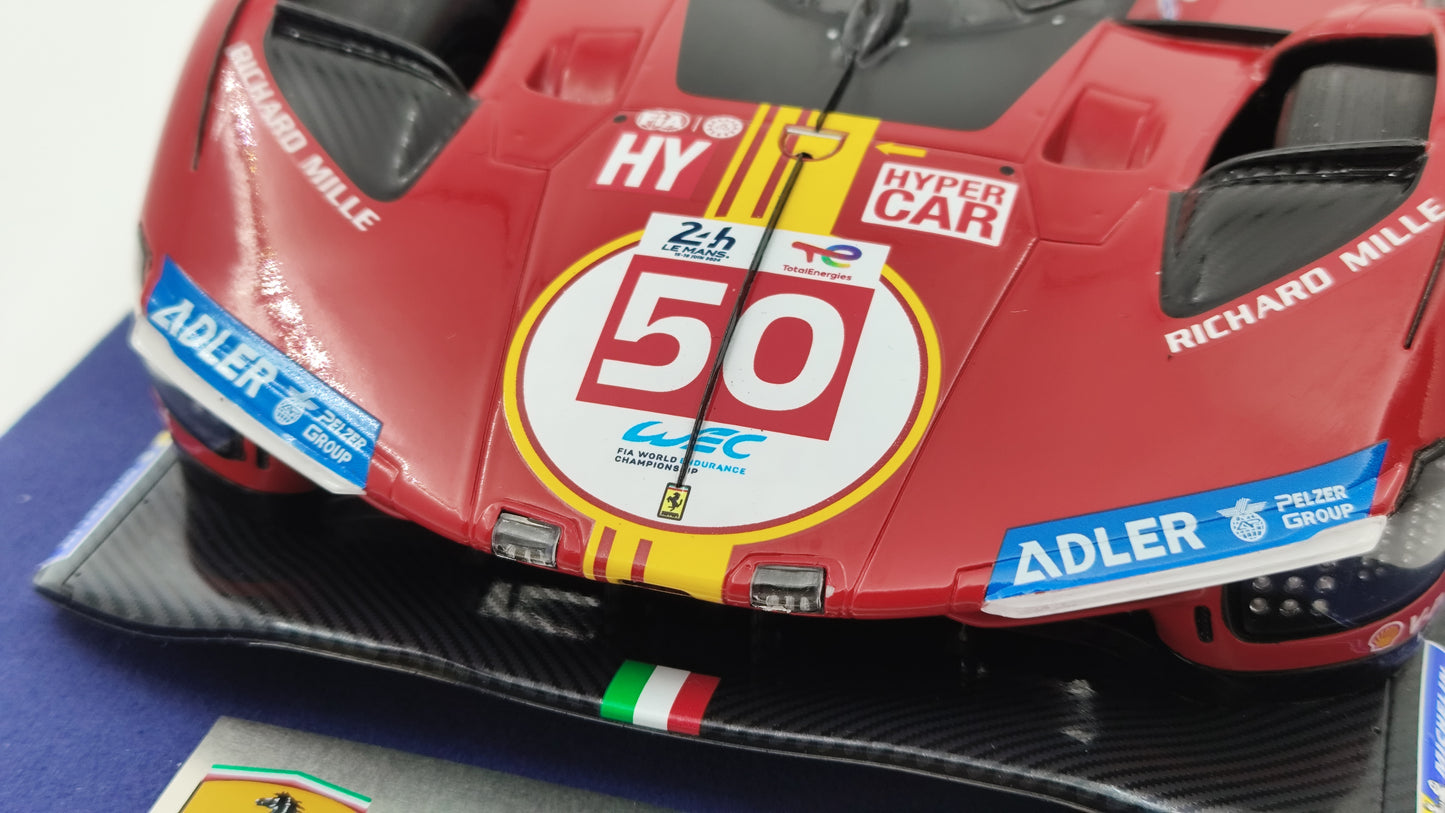 Looksmart Ferrari 499P Fuoco/Molina/Nielsen Le Mans 2024 Winners 1/18 LS18LM048