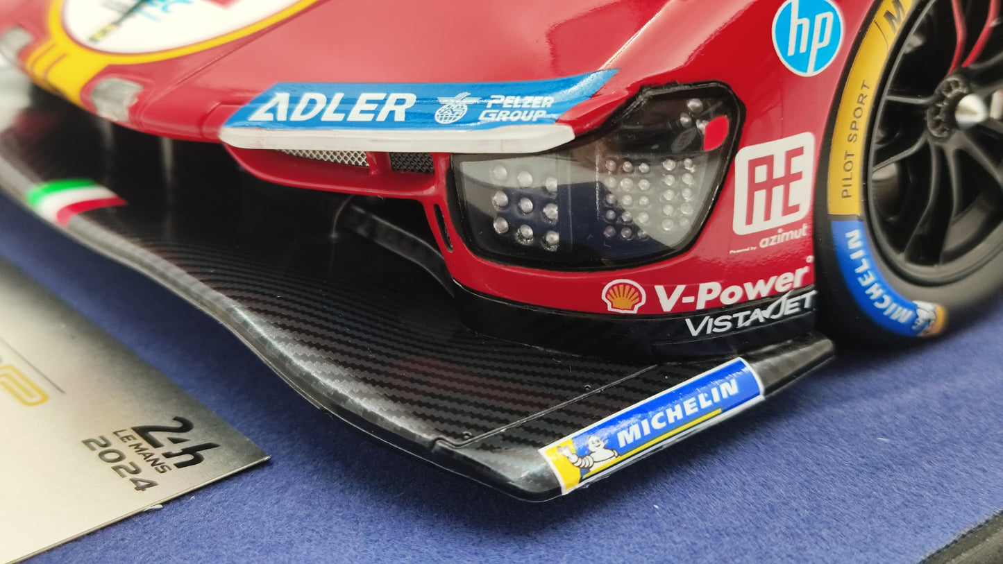 Looksmart Ferrari 499P Fuoco/Molina/Nielsen Le Mans 2024 Winners 1/18 LS18LM048