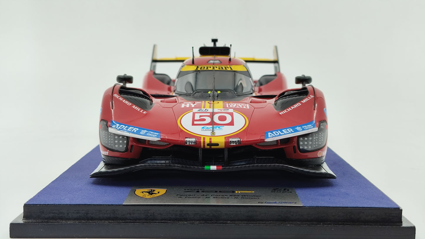 Looksmart Ferrari 499P Fuoco/Molina/Nielsen Le Mans 2024 Winners 1/18 LS18LM048