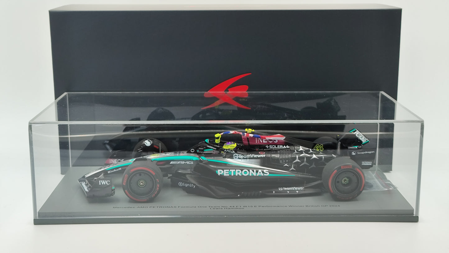 Spark AMG Mercedes W15 Lewis Hamilton 2024 British GP winner 1/18 18S999