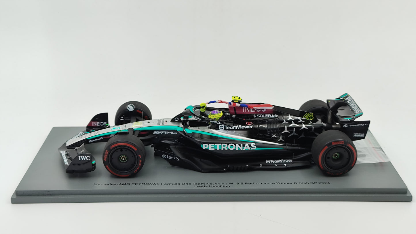 Spark AMG Mercedes W15 Lewis Hamilton 2024 British GP winner 1/18 18S999