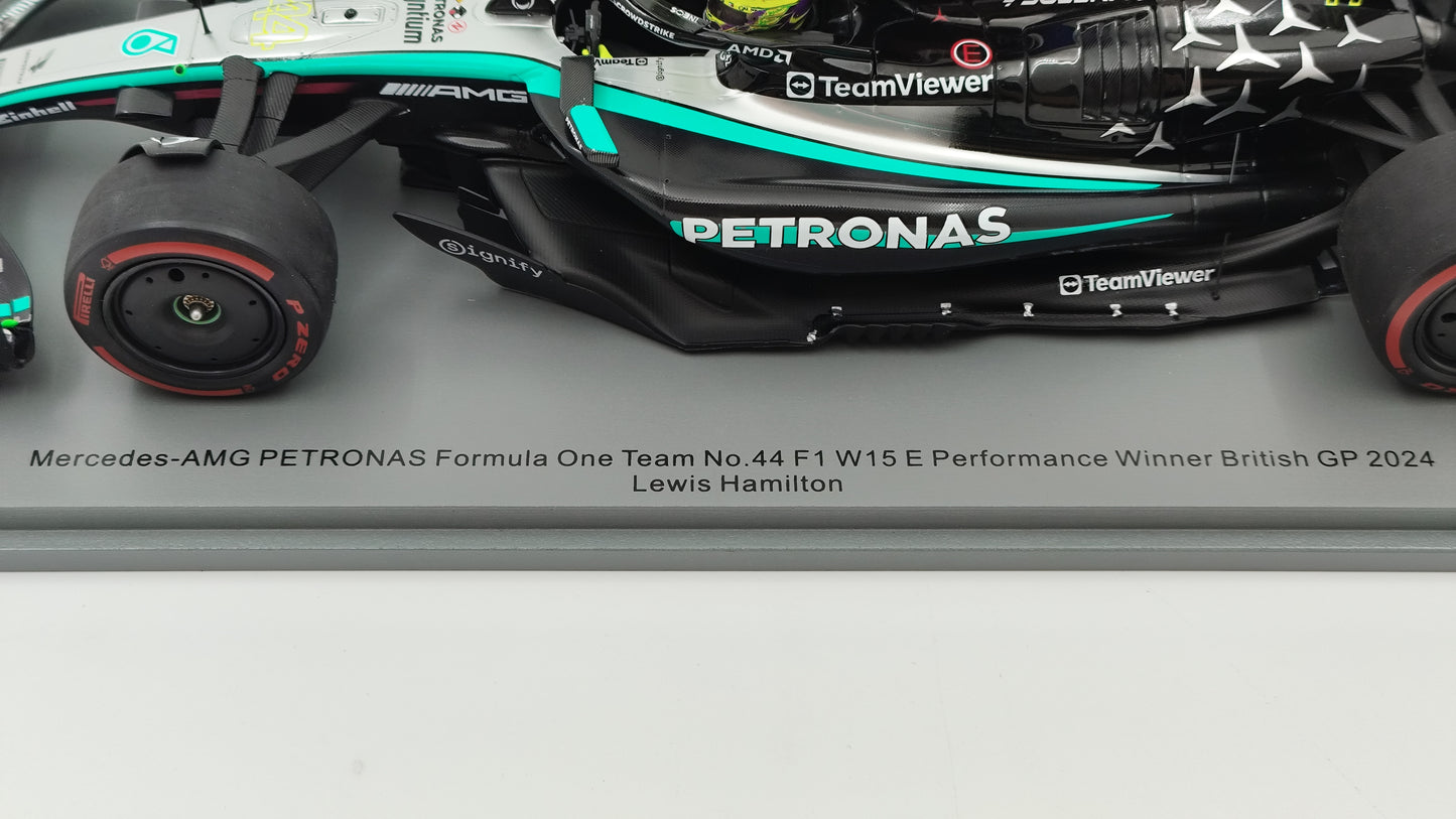 Spark AMG Mercedes W15 Lewis Hamilton 2024 British GP winner 1/18 18S999
