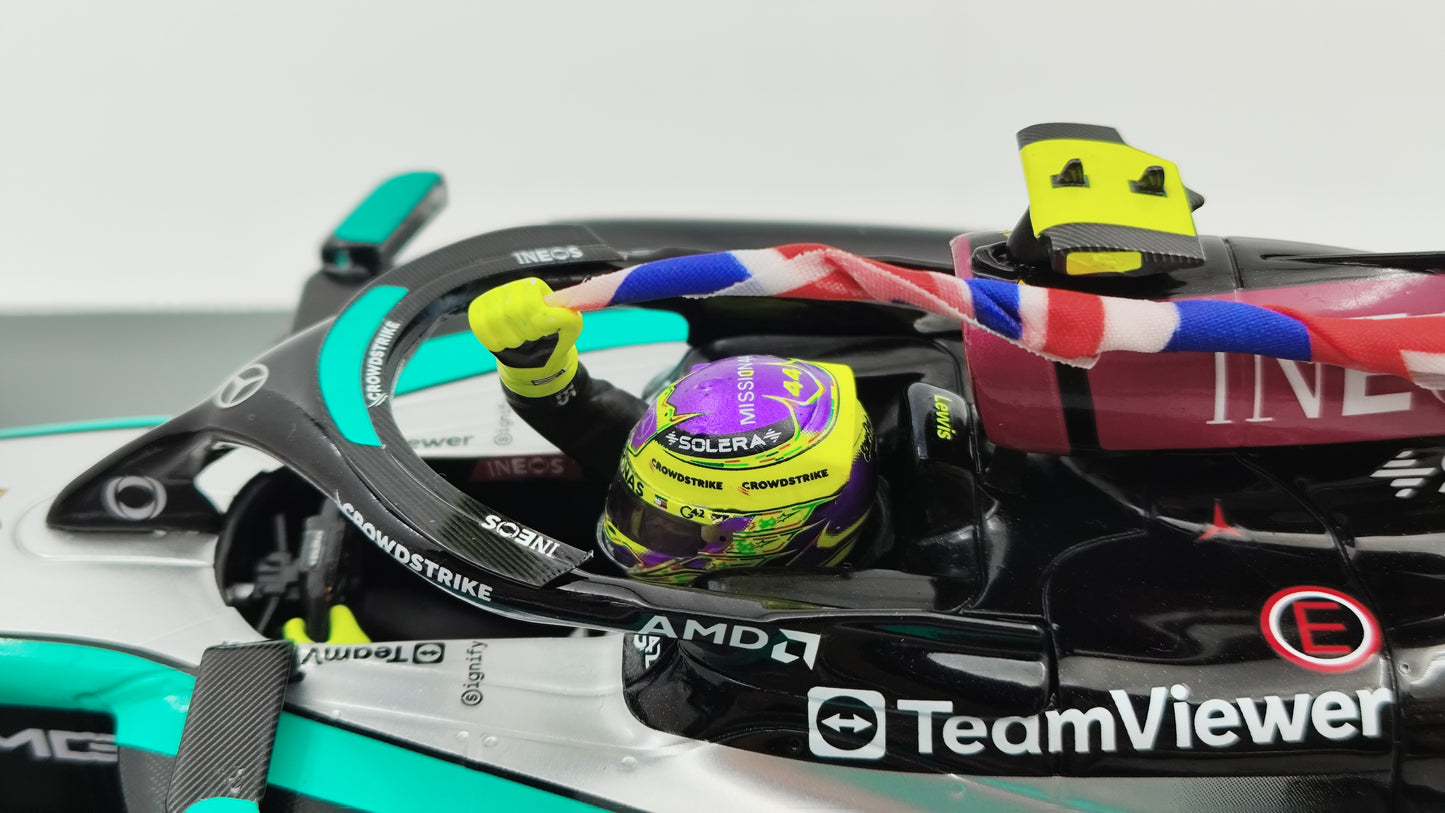 Spark AMG Mercedes W15 Lewis Hamilton 2024 British GP winner 1/18 18S999