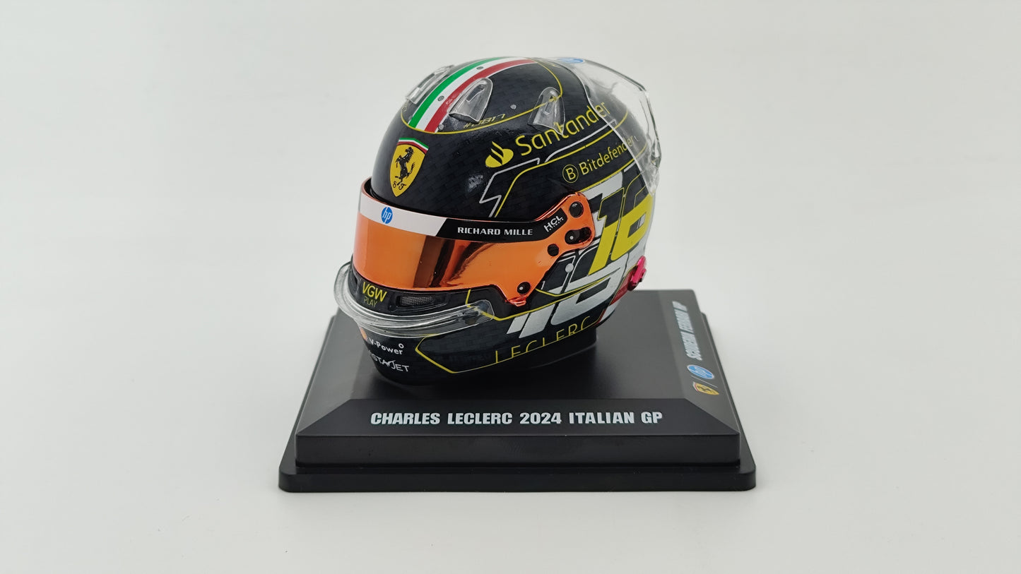 Looksmart Bell Helmet Charles Leclerc Winner Italian GP 2024 1/5 LSHEL002