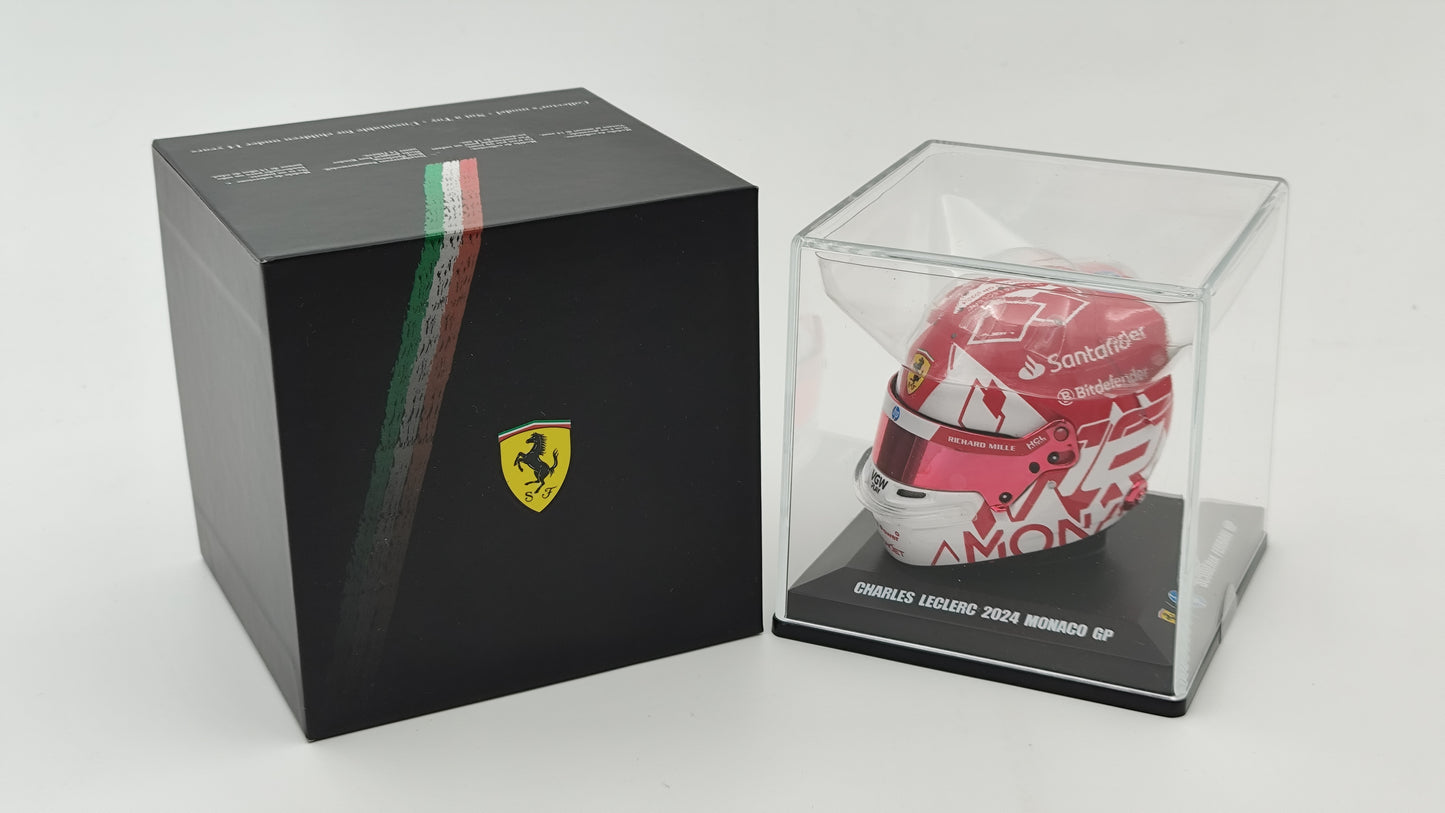 Looksmart Bell Helmet Charles Leclerc Winner Monaco GP 2024 1/5 LSHEL001