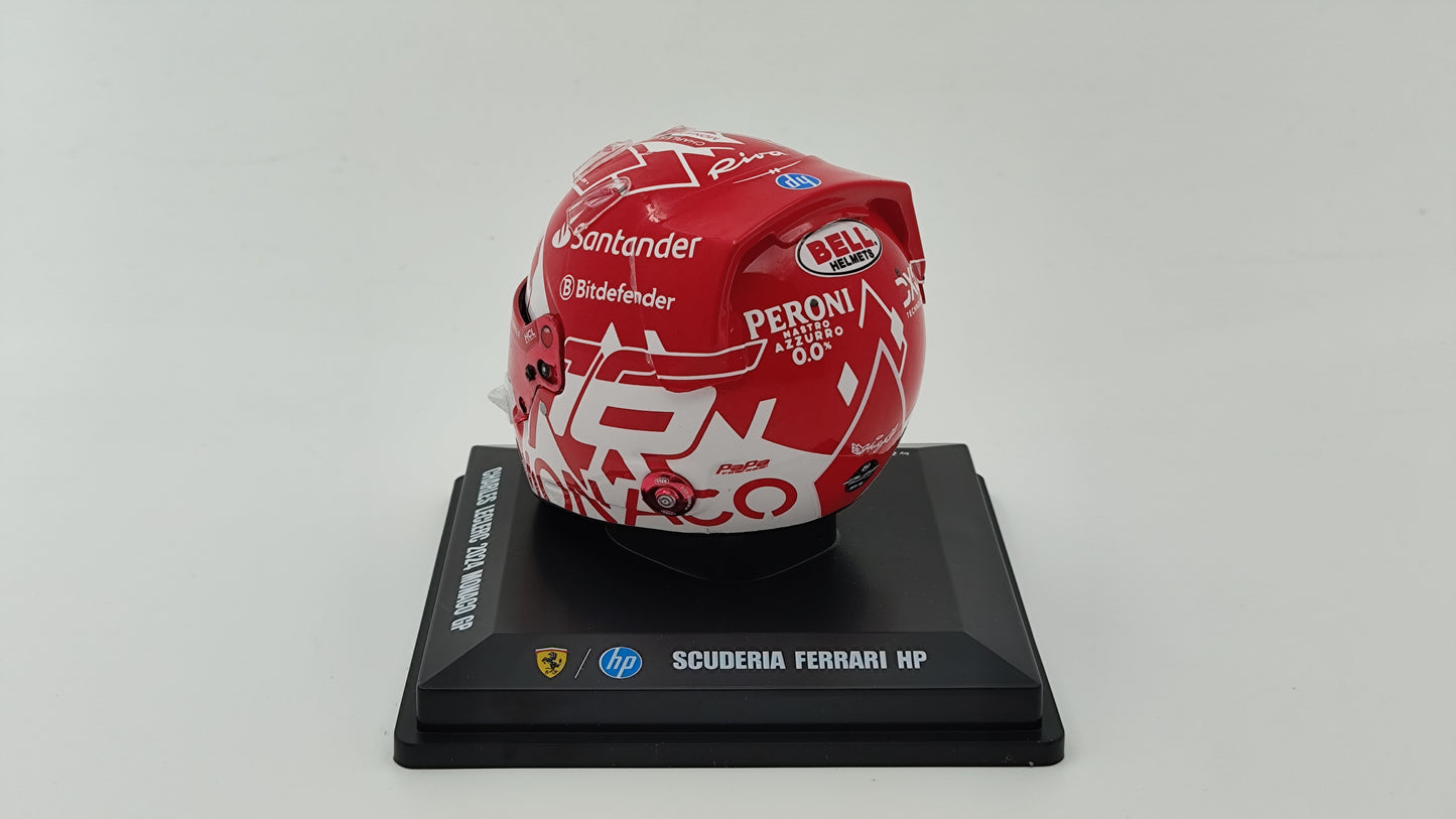 Looksmart Bell Helmet Charles Leclerc Winner Monaco GP 2024 1/5 LSHEL001