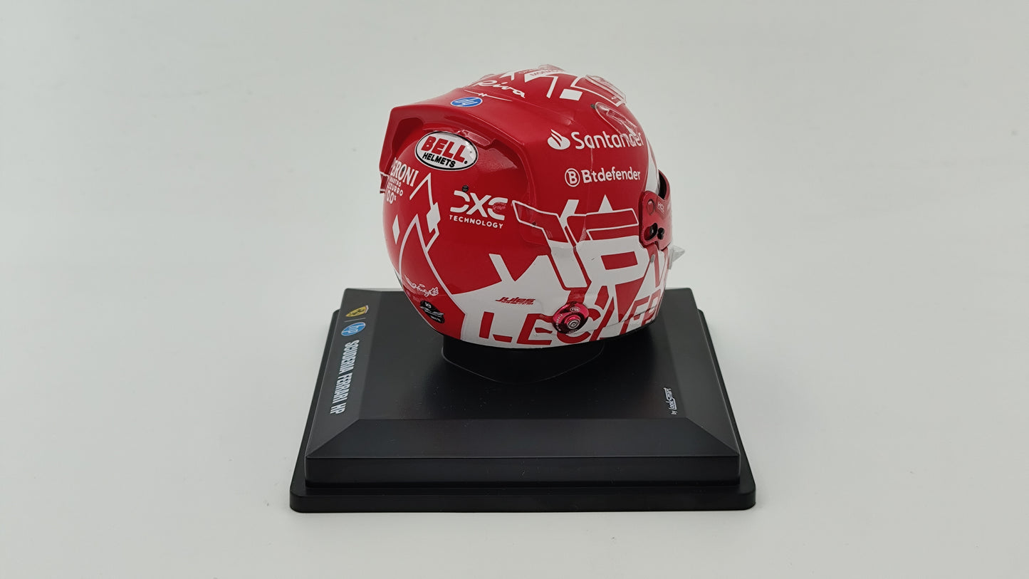 Looksmart Bell Helmet Charles Leclerc Winner Monaco GP 2024 1/5 LSHEL001